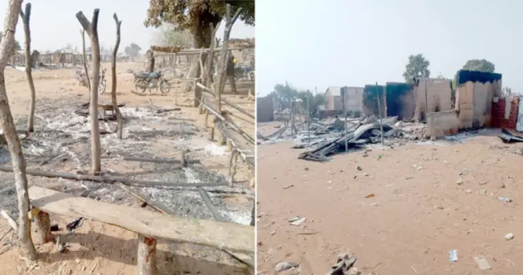 Market set ablaze after suspected bandits attacked Kasuwan Daji market in Borgu LGA of Niger State in January 760x400.jpg